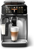 Philips 2200 Series Espresso Machine - Coffee Machine with 12-Step Grinder Setting, Touch Screen, Automatic Descaling, My Coffee Choice and Milk Frother for Cappuccino (EP2220/10)(matte black/4 coffee drinks/Silent Brew technology)